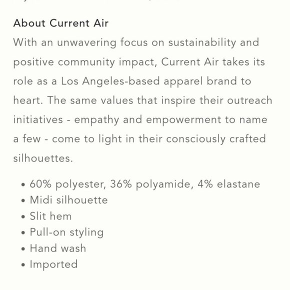 🌸 NWT Anthropologie X Current Air sweater pencil skirt Oxford blue size M - Picture 4 of 4